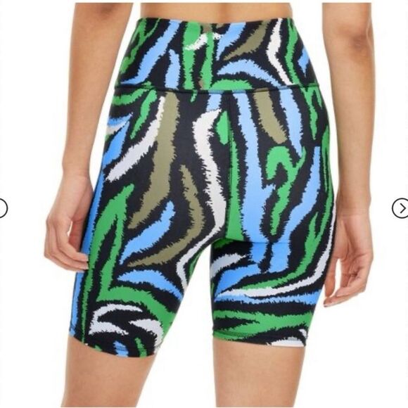 DVF x Target XL Racer Back Sports Bra Bike Shorts Disco Zebra Active Set - Picture 5 of 15